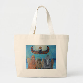 Khonsu en Re leiden de paarden van de koning. Grote Tote Bag