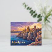 Khortytsia-eiland Oekraïne Briefkaart (Staand voorkant)