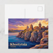 Khortytsia-eiland Oekraïne Briefkaart (Voorkant / Achterkant)