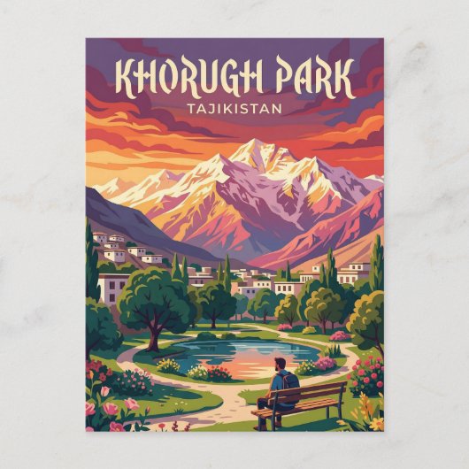 Khorugh Park Tadzjikistan Briefkaart (Voorkant)