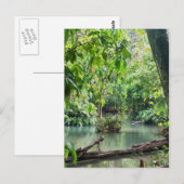 Khoung Si-Herfsten, Forest Lake, Laos Briefkaart (Voorkant / Achterkant)