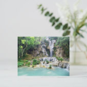 Khoung Si Herfsten, Forest Waterfall, Laos Briefkaart (Staand voorkant)