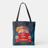 Khow-hondrijdende auto-ondiepe halloween tote bag (Achterkant)