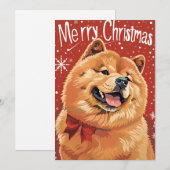 Khow met kerst feestdagenkaart (Voorkant / Achterkant)