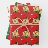 Khow met kerst inpakpapier vel (In situ)