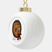 Khow met kerst keramische bal ornament (Rechts)