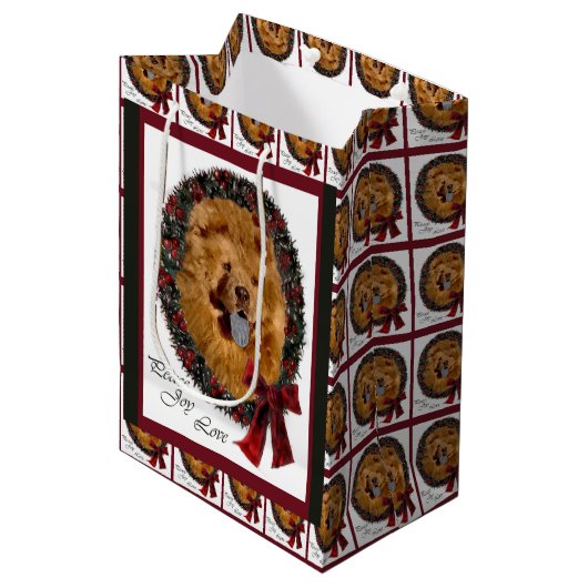 Khow met kerst medium cadeauzakje (Voorkant Gekanteld)