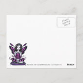 "Khristyn" Roze prinses Fairy Art Briefkaart (Achterkant)