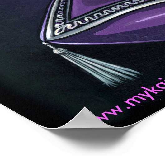 "Khristyn" Roze prinses Fairy Art Poster (Hoek)