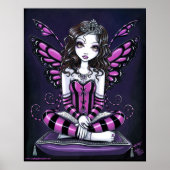 "Khristyn" Roze prinses Fairy Art Poster (Voorkant)