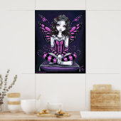 "Khristyn" Roze prinses Fairy Art Poster (Keuken)