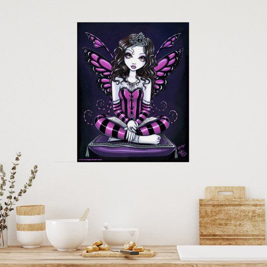 "Khristyn" Roze prinses Fairy Art Poster (Keuken)