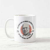 Khrushchev van binnen koffiemok (Links)
