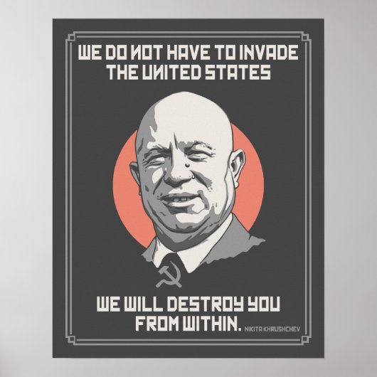 Khrushchev van binnen poster (Voorkant)
