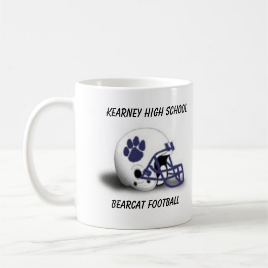 KHS Bearcat Football Helmet Coffee Mok (Links)