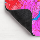 KHS Beautiful Floral Hummingbird Mousepad Muismat (Hoek)