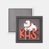 KHS Bulldog Magnet (Voorkant / Achterkant)
