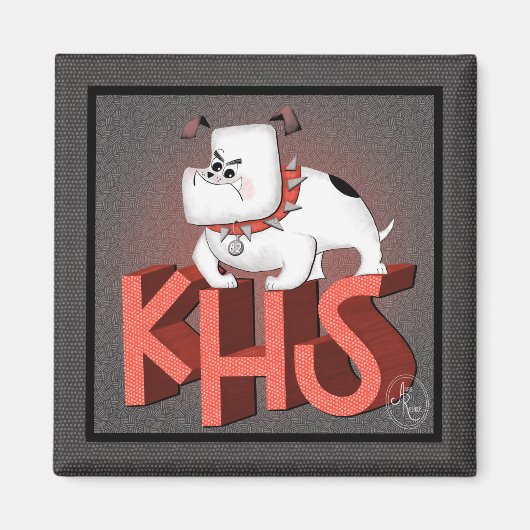 KHS Bulldog Magnet (Voorkant)