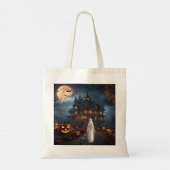 KHS Halloween Haunted House with Ghost Tote Bag (Achterkant)