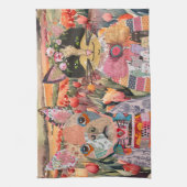 KHS Hond & Kat Huisdier Adoptie Bewustzijn Keuken  Theedoek (Verticaal)