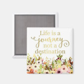 KHS Life is een reis, geen bestemmingsmagneet Magneet (Voorkant / Achterkant)