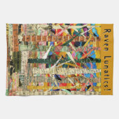 KHS Raven Lunatics Kraaien en Bomen Paper Art Theedoek (Horizontaal)