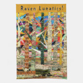 KHS Raven Lunatics Kraaien en Bomen Paper Art Theedoek (Verticaal)
