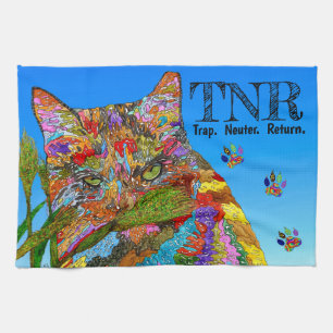 KHS T.N.R. Trap Neuter Terugkeer Keuken Handdoek