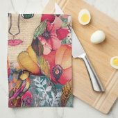 KHS Vrouwen Mixed Media Inspirerende Kunst Theedoek (Quarter Fold)