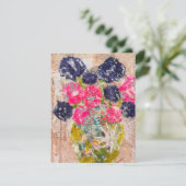 KHS Whimsical Floral Paper Collage Mixed   Bedankkaart (Staand voorkant)