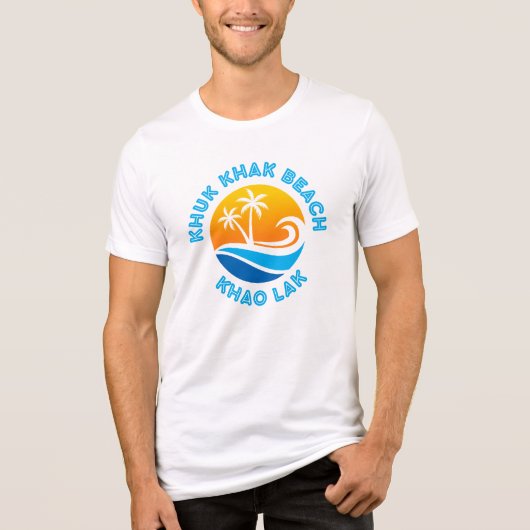 KHUK KHAT BEACH-KHAO LAK Tri-Blend SHIRT (Voorkant)