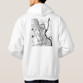 Khulna Bangladesh City Map Hoodie (Achterkant)