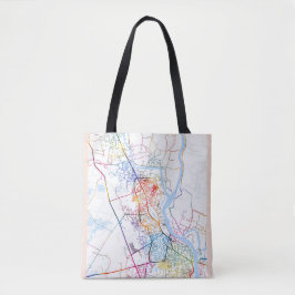Khulna Bangladesh City Map Tote Bag