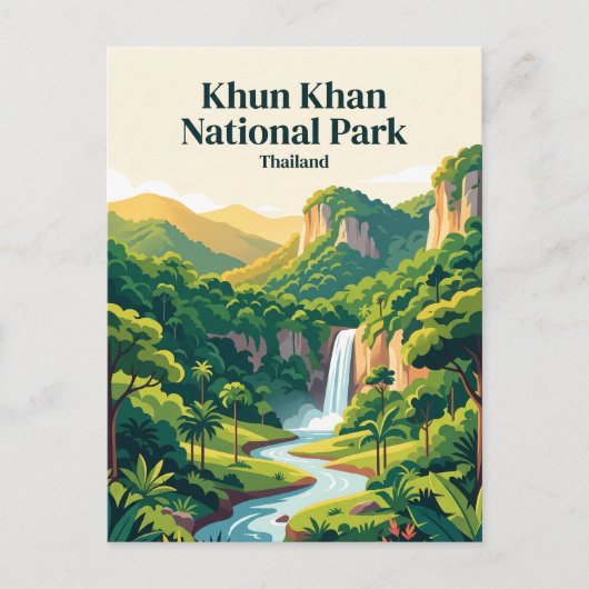 Khun Khan Nationaal Park Thailand Briefkaart (Voorkant)