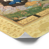 Khusrau ziet Shirin zwemmen in een stroompje Poster (Hoek)