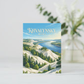 Khvalynsky Nationaal Park Rusland Briefkaart (Staand voorkant)