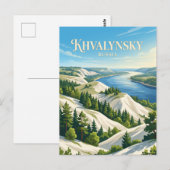 Khvalynsky Nationaal Park Rusland Briefkaart (Voorkant / Achterkant)