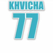 Khvicha Kvaratskhelia Sticker (Voorkant)