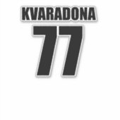 Khvicha Kvaratskhelia Sticker (Voorkant)