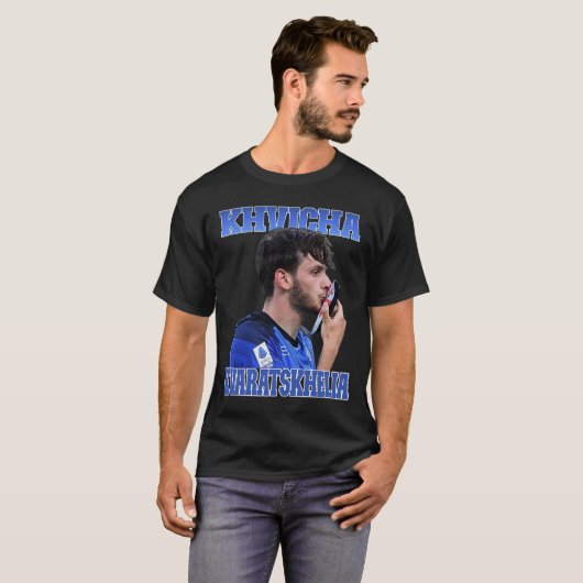 Khvicha Kvaratskhelia T-shirt (Voorkant volledig)