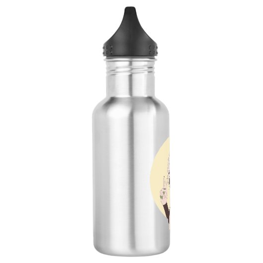 Ki 3 (Maan) Waterfles (Links)