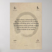 Ki Aikido Motto Poster (Voorkant)