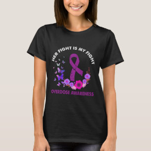 Ki haar gevecht is mijn gevecht overdosis bewustzi t-shirt