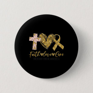 Ki Kinderkanker Awareness Kostuum Geloven Liefde C Ronde Button 5,7 Cm