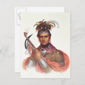 Ki-On-Twog-Ky of 'Complanter', een Seneca Chief Briefkaart (Voorkant / Achterkant)