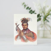 Ki-On-Twog-Ky of 'Complanter', een Seneca Chief Briefkaart (Staand voorkant)