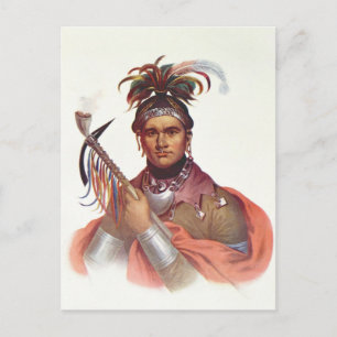 Ki-On-Twog-Ky of 'Complanter', een Seneca Chief Briefkaart