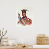 Ki-On-Twog-Ky of 'Complanter', een Seneca Chief Poster (Keuken)