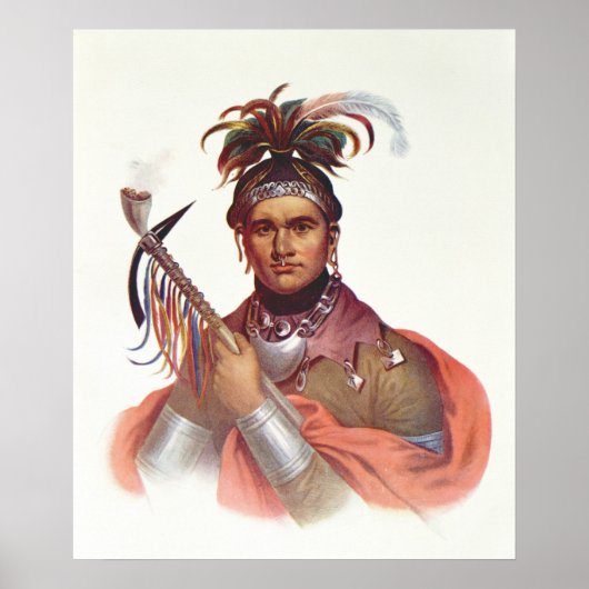 Ki-On-Twog-Ky of 'Complanter', een Seneca Chief Poster (Voorkant)