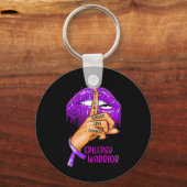 KI Ondersteuning Epilepsie Bewustzijn Kostuum Lipp Sleutelhanger (Voorkant)